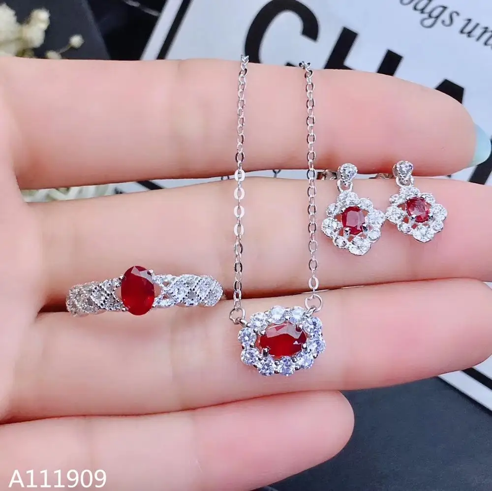 Кольцо KJJEAXCMY boutique jewelry женское Серебряное инкрустированное натуральным Рубином