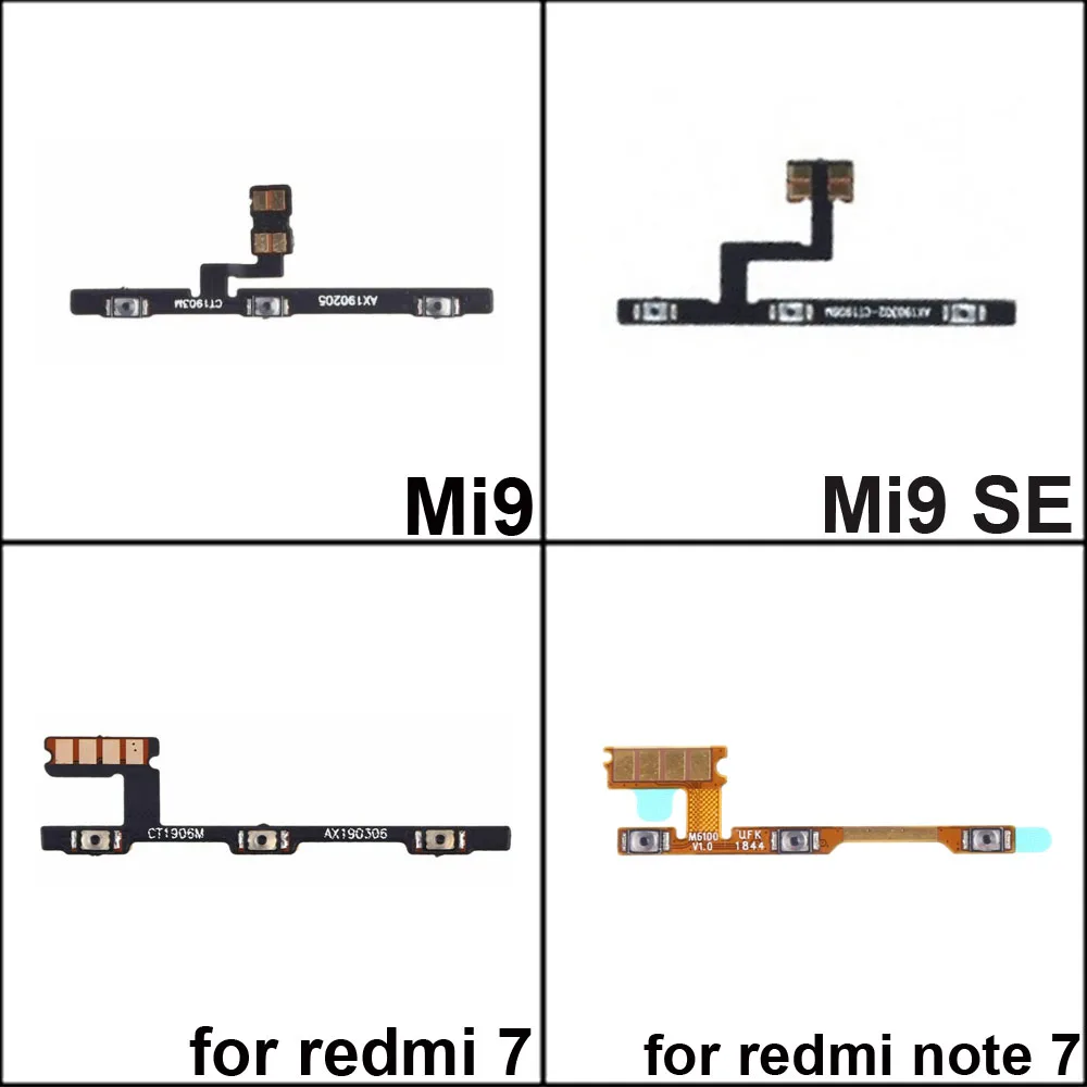 Гибкий кабель с кнопкой включения и громкости для Xiaomi redmi note 7 Note7/redmi Mi9 SE |