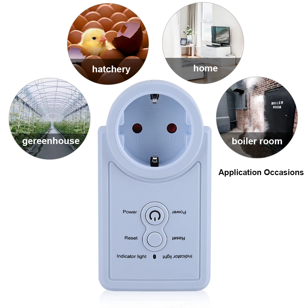 ANENG Smart GSM Power Outlet Plug Socket With Temperature Sensor SMS Command Control Russian/English Version Accessories