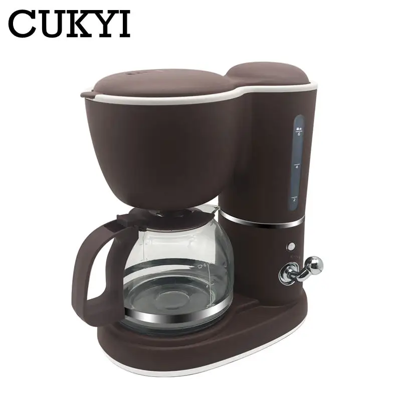 CUKYI Household semi-automatic drip coffee machine 600ml American coffee machine maker tea 550W 220V
