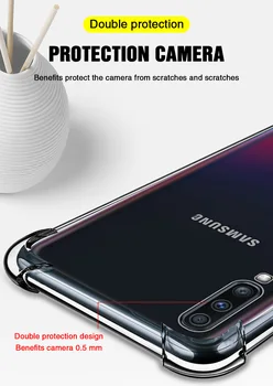 

10pcs Shockproof Clear Soft Silicone Case for Samsung Galaxy A10S A01A20 A30 A40 A50 A51 A71A6 A7 2018 case for samsung M30S