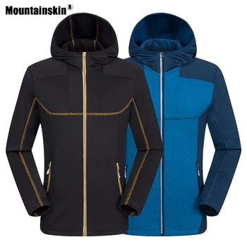 

Mountainskin Men's Hiking Softshell Jackets Outdoor Sports Fleece Windbreaker Climbing Camping Trekking Skiing Male Coats VA652