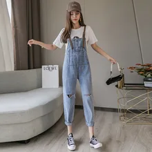 Джинсовые брюки с высокой талией и карманами, с отворотами, с ремнем, студенческие свободные тонкие брюки больших размеров, модные корейские джинсы для женщин