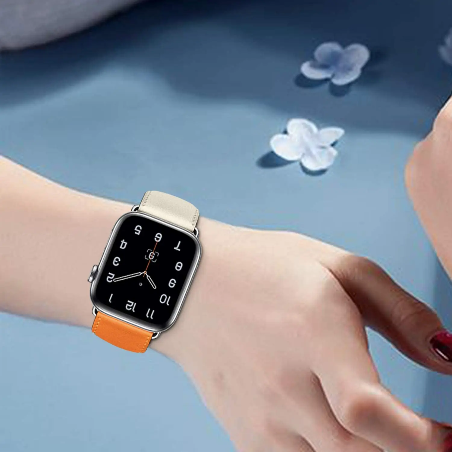 Leather strap for Apple watch band 44mm 40mm 38mm 42mm Single tour watchband bracelet iWatch series 5 4 3 6 se 7 41mm 45mm