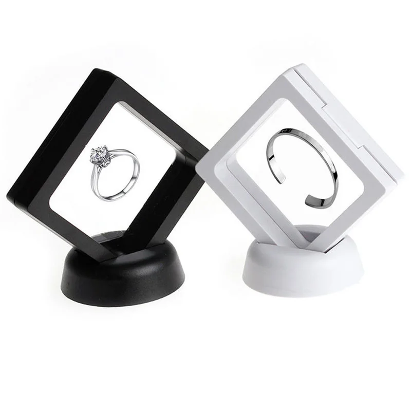 

Transparent Jewelry Bracelet Suspended Floating Display Case Stand Holder Box