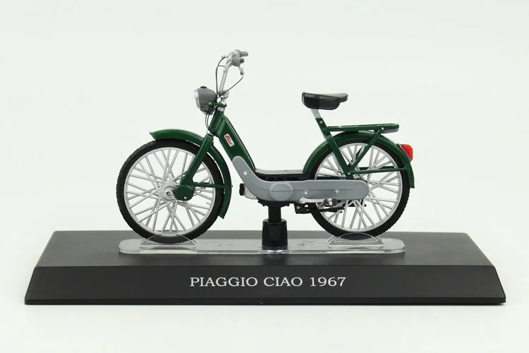 1/18 Piaggio Ciao 1967 электровелосипед Moto Guzzi легированная Модель игрушечных автомобилей Gilera Trend коллекция велосипедов игрушки автомобиль