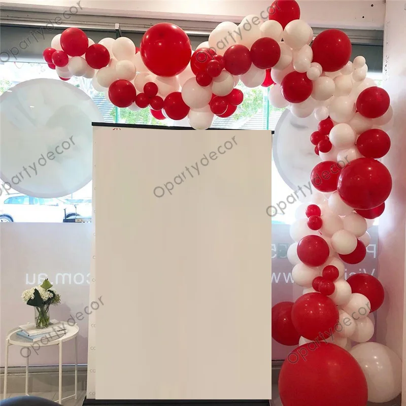 Шарики белые и красные в арочный комплект 121 шт. шарики для украшения дня рождения