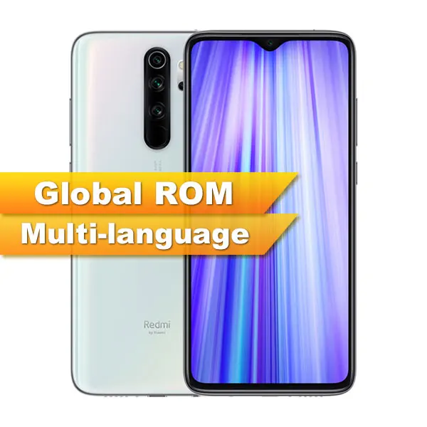White Global ROM Смартфон Xiaomi Redmi Note 8 pro с глобальной прошивкой, 6 ГБ, 64 ГБ, MTK Helio G90T, 6,53 дюйма, 64 мп, четыре камеры заднего вида, аккумулятор 4500 мАч - Цвет: White Global ROM