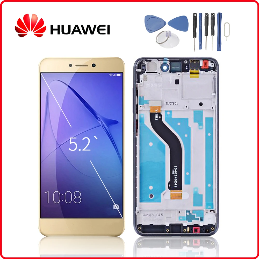 HUAWEI Original Honor 8 Lite LCD Display Touch Screen Digitizer For Huawei Honor8 Lite Display with Frame PRA-TL10 PRA-LX1