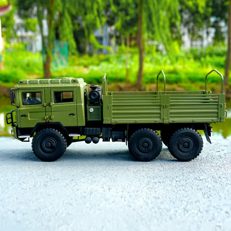 1/24 масштабная литая форма для военного грузовика, полевая Боевая машина, литая под давлением, металлическая коллекционная игрушка для автомобиля, детский Сувенирный дисплей для дорожного движения