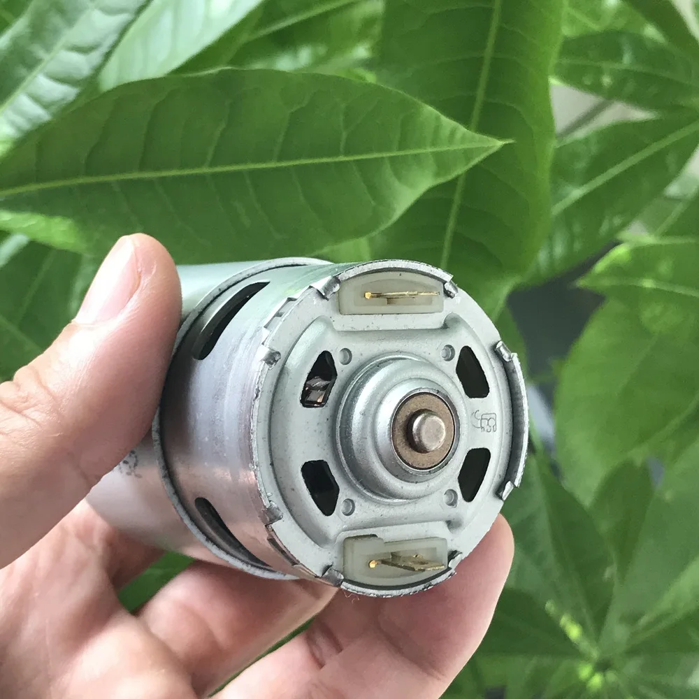 JOHNSON 70011 RS-775 DC 12 V-24 V 18V 15000 об/мин высокого Скорость Мощность электрическая дрель садовый инструмент двигатель 5 мм вал с охлаждающим вентилятором