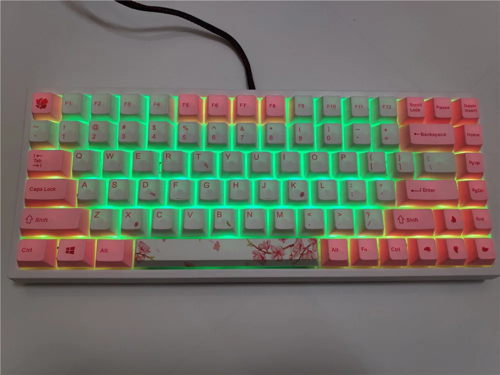 Клавиатура Механическая gateron Keycool 84 клавиатура с RGB подсветкой красно коричневая