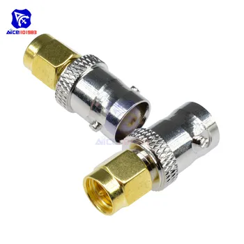 

diymore 1 Piece RF Coax Coaxial SMA Male Plug to BNC Female Plug Connector M/F Radio Antenna Adapter Converter RF Adapter Jack
