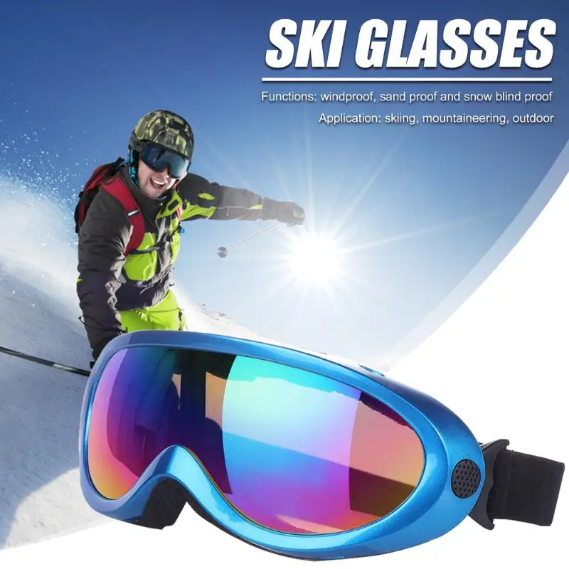 Портативные уличные лыжные очки удобные двухслойные UV400 ветрозащитные очки для сноуборда лыжного спорта альпинизма спортивная одежда