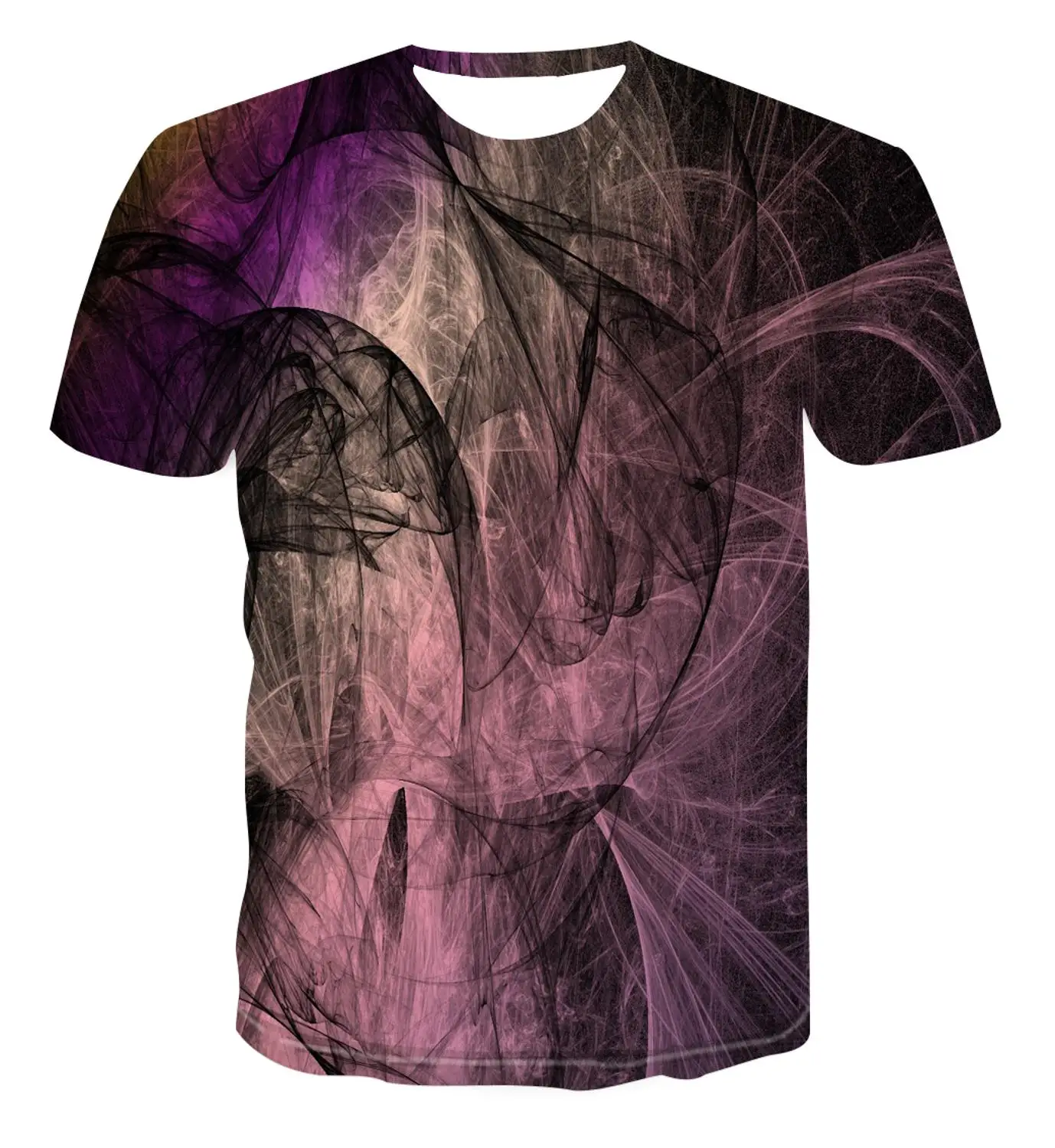 2020 Selling New Trend Men's Fashion 3D Printed Color Vertigo Personality T-Shirt Summer Fun S-6XL | Мужская одежда