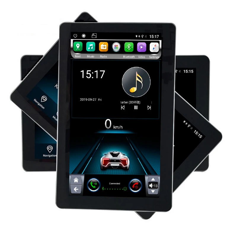 1" вращение ips автомобильный сенсорный экран в стиле Tesla android 8,1 двойной din Автомобильный Универсальный gps Мультимедиа Радио без DVD плеер wifi 4G