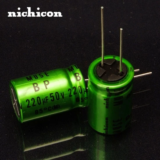 

2PCS Nichicon MUSE ES(BP)220uF/50V no-electrode audio capacitor