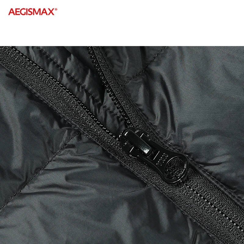 AEGISMAX Ultra-Light 800FP 95% White Goose Down Keep Warm Outdoor Camping Autumn Winter Men Down Jacket