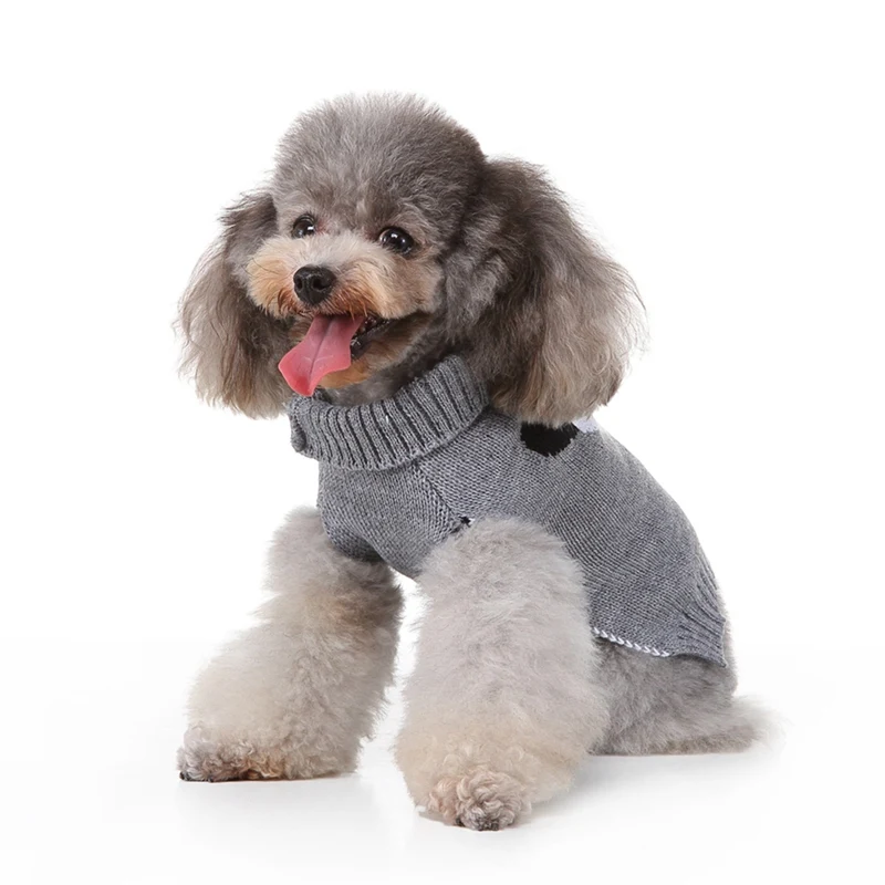 Свитер для домашних собачек, Мягкая вязаная одежда для маленьких собак, рождественское теплое пальто, куртка, костюм для щенка, утепленный свитер, жилет, одежда