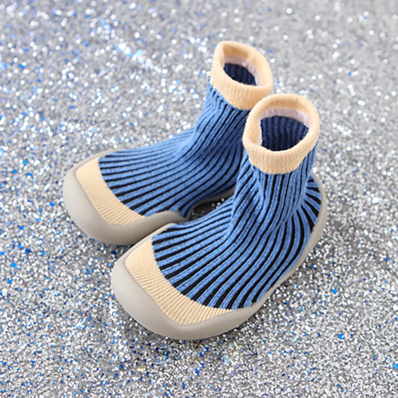 Kalupao Baby Girl Boy Soft Comfortable Outdoors Shoes Cartoon Baby Shoes First Walkers Brand Attipas Anti-slip Toddler Shoes - Цвет: Синий