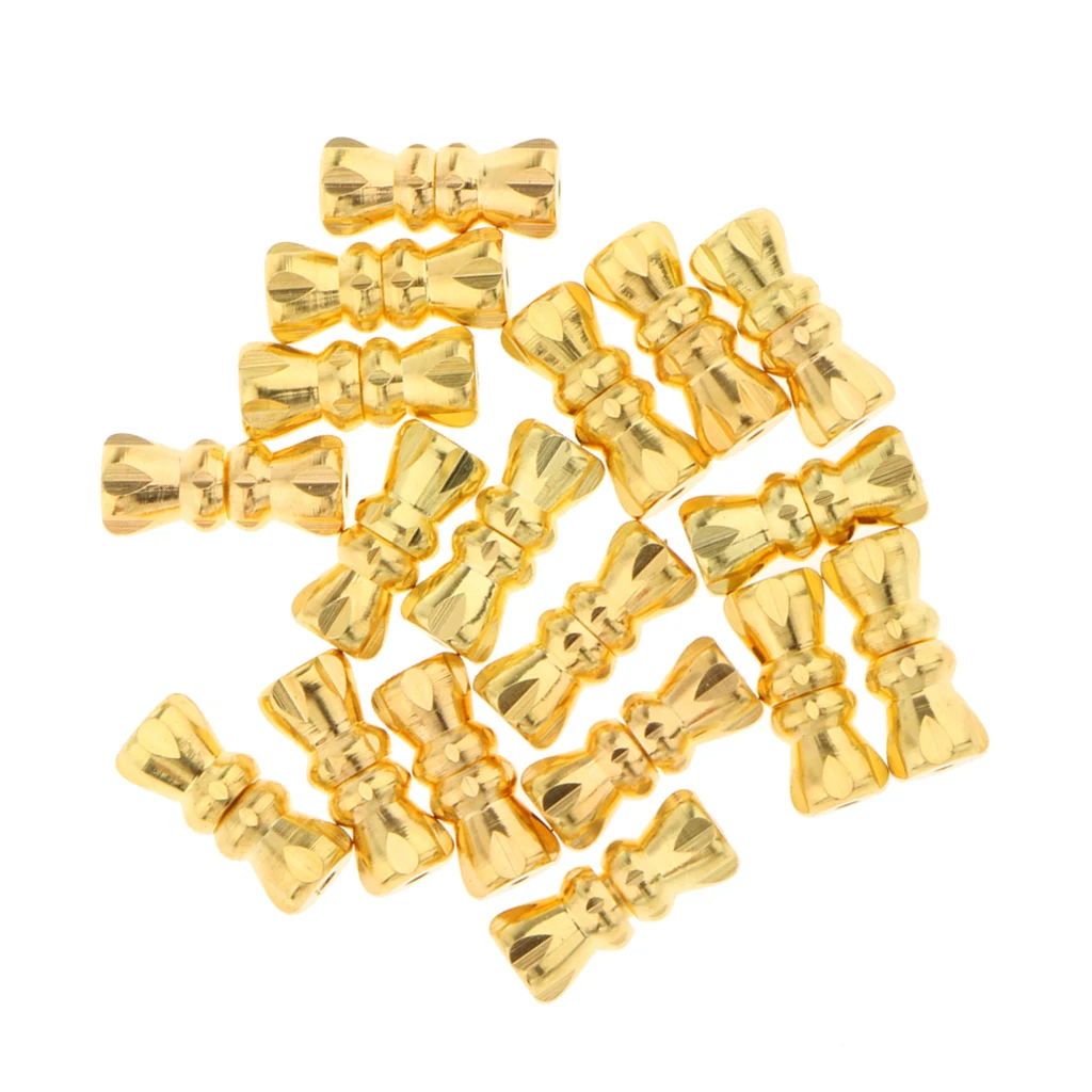 20pcs Gold Metal Screw Clasps Barrel Buckle DIY Jewelry Findings Connectors