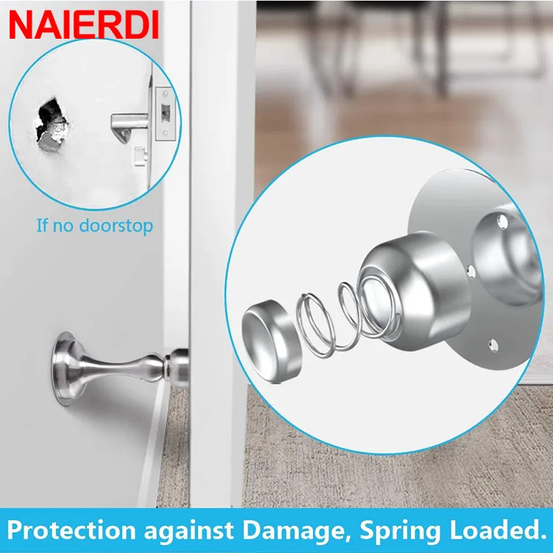 Stainless Steel Door Stopper,Magnetic Door Stop,Door Catch,Nail-free ,ኣቻዮ ደው ምባል ማግነታዊ ደው ምባል ማዕጾ ምሓዝ ድልዱል ከረን ኣቕሑ ገዛ - Image 5