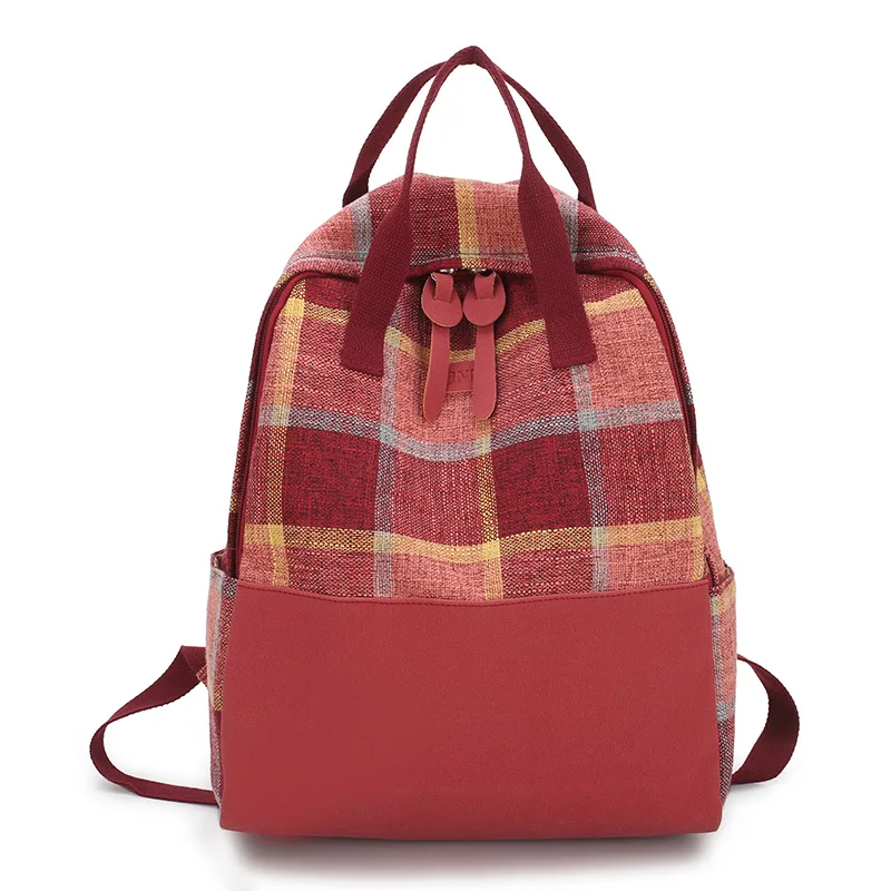 

2019 New Women's Backpack Square Student Bag Outdoor Sports Travel Large-capacity Backpack Luxury Backpack Leather Backpack