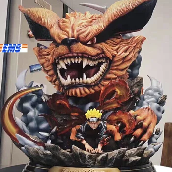 

21'' NARUTO Anime Statue Uzumaki Naruto Kurama GK Full-Length Portrait Resin Action Figure Collectible Model Toy BOX Q971