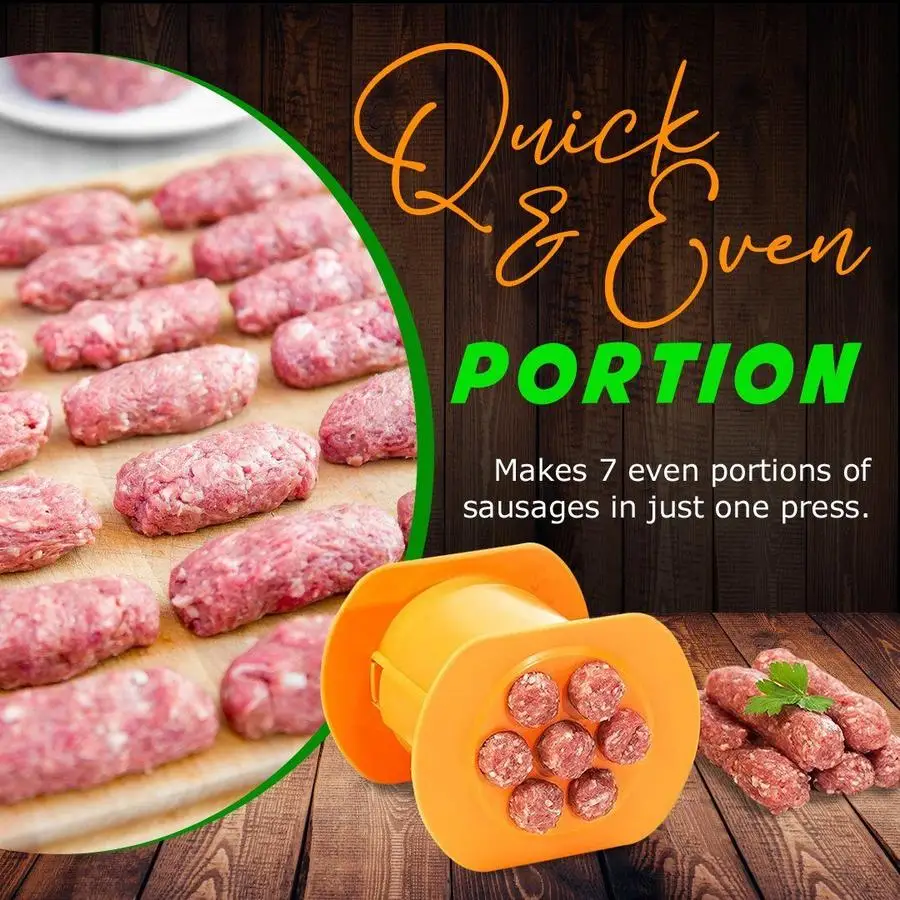 One Press Cevapcici Maker Hot Dog Meat Sausage Machine Kitchen Ćevapi Easy Cook@