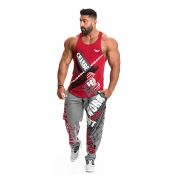 

Winter 2019 men's running pants breathable training practice card elastic printed belt thick plus size pants