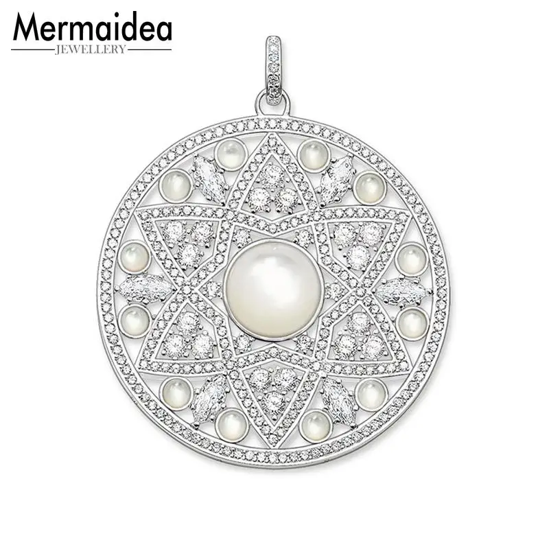 Pendant White Opal Ornament 2020 Fashion Trendy Jewelry silver plated Bijoux Necklace Accessories Gift For Woman | Украшения и