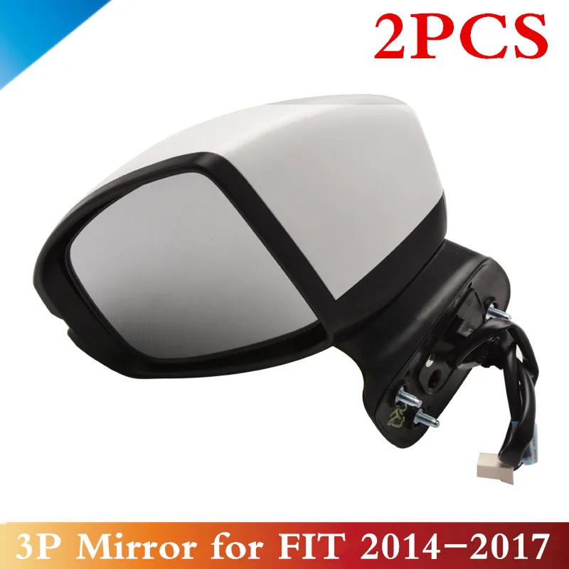 CAPQX Espejo lateral eléctrico, accesorio para HONDA FIT GK5 2014 2015 2016 2017 76258 T5L P11 76208 T5L P11, 2 uds.|view mirror|side rear view mirrormirror rearview - AliExpress