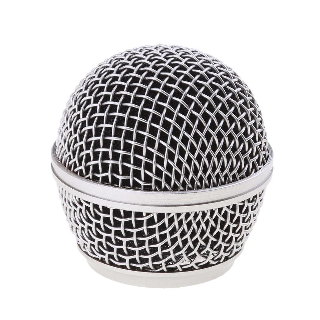 KTV Handheld Wireless Mic Microphone Ball Head Mesh Grill 31mm