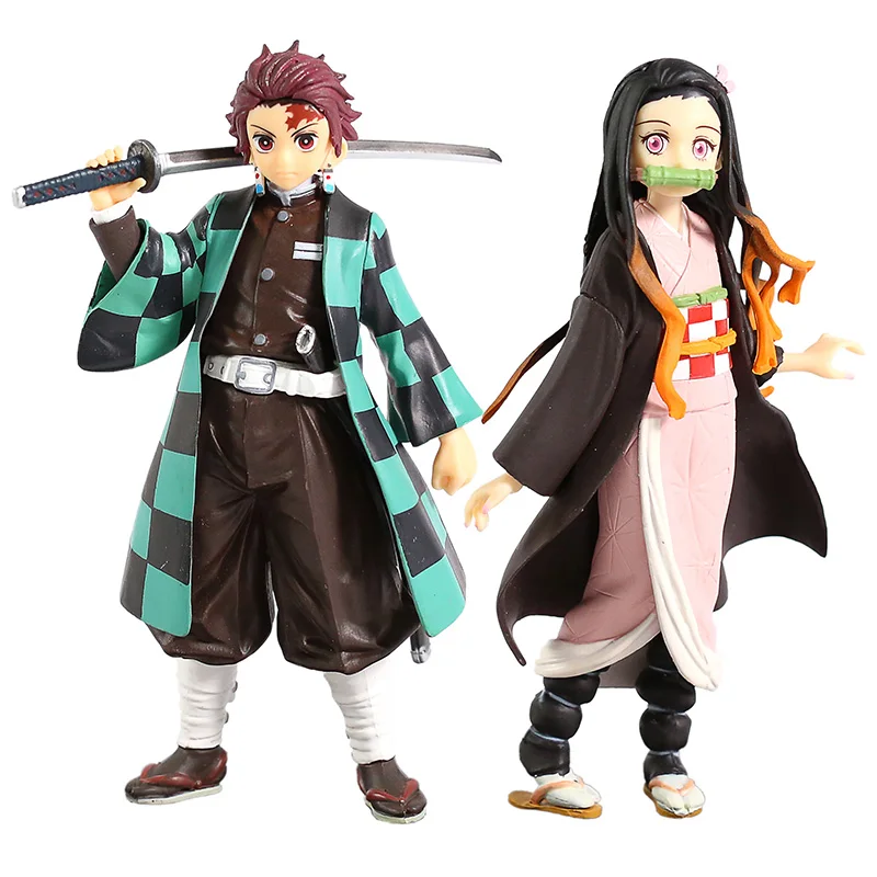 

Action Figures Demon Slayer Kimetsu no Yaiba Kamado Tanjirou Kamado Nezuko Anime Toys For Children Collectible Juguetes Figurine