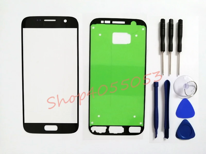 

Original touch screen panel for Samsung Galaxy S7 G930 G930F front glass cover replacement with sticker + free tool