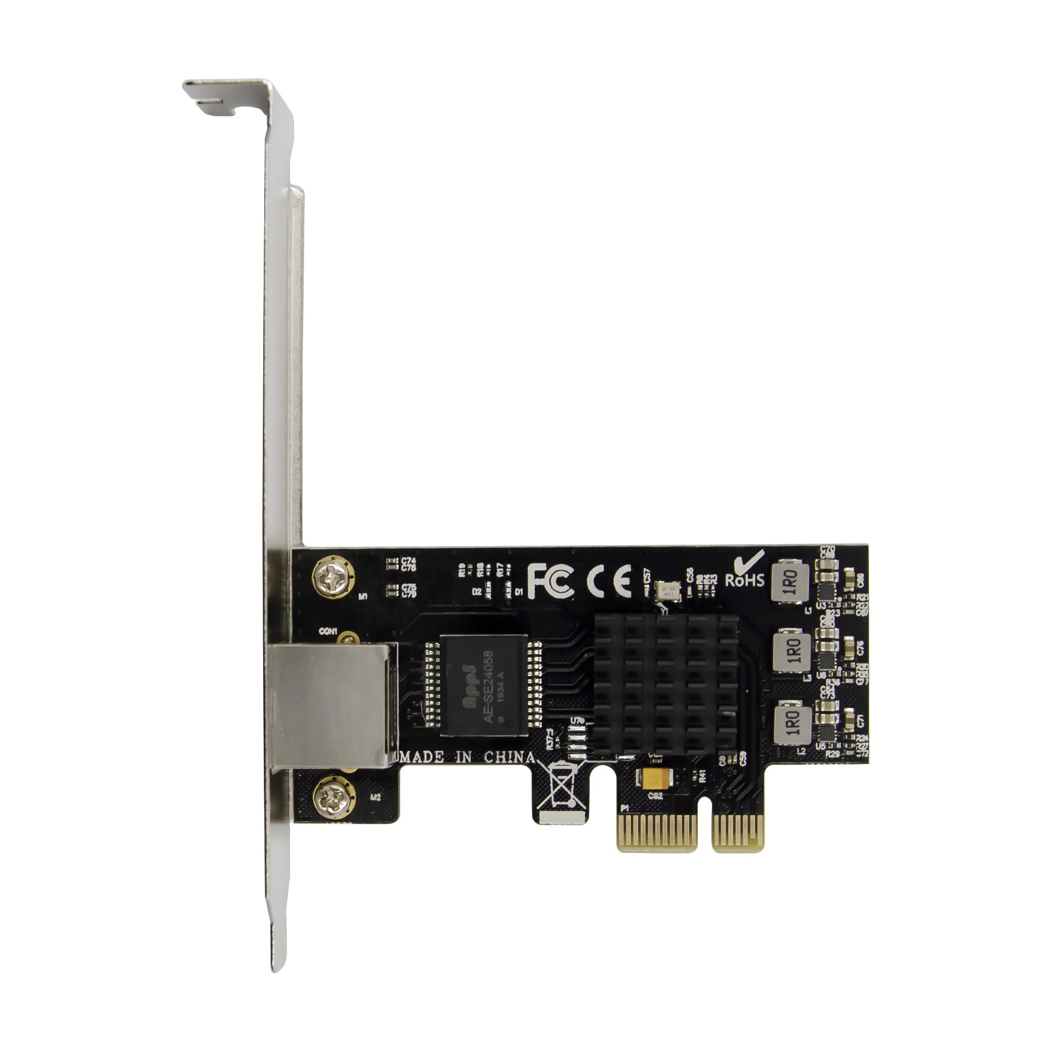 Adaptador de rede pci-e 2.5g, pcie1x, 2.5g, placa lan com realtek 8125