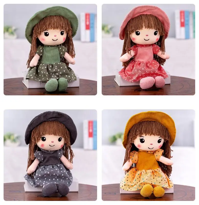 40cm cute ragdoll plush toy doll soft toy Stuffed Dolls Baby Accompany Doll Birthday Gift