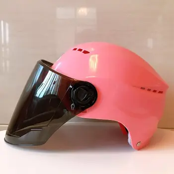

Motorcycle Summer Breathable Helmet Scooter Open Face Cap with Sunshield Motor T8WF