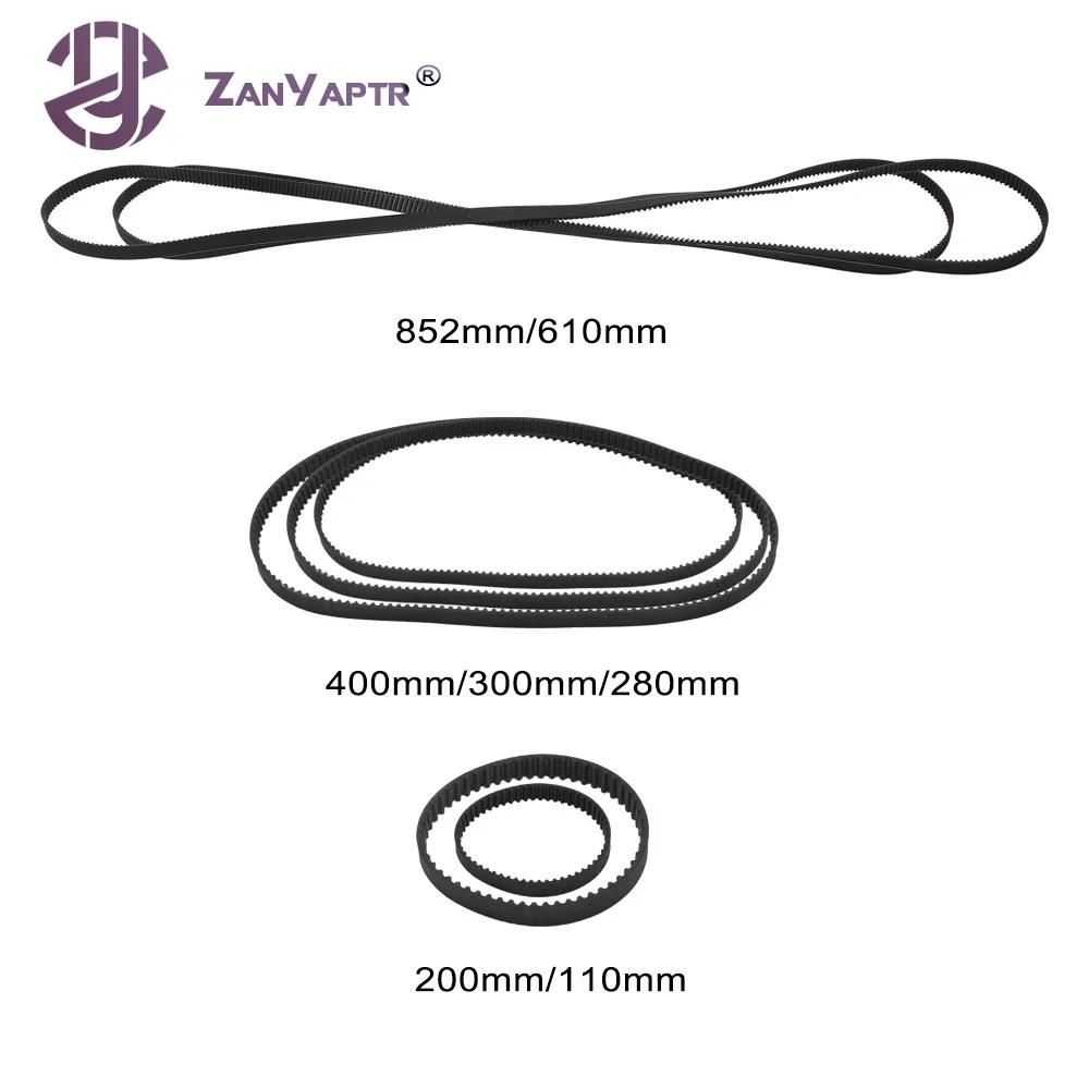 

3D printer Belt Closed Loop Rubber GT2 Timing Belt 2GT-6 200mm 110/188/200/280/300/400/610/852 Width 6mm For UM2 Ender 3 Voron