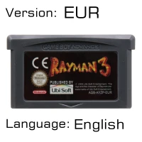 Rayman 3 32 бит видеоигры картридж Консоли Карты для nintendo GBA Rayman английская языковая версия - Цвет: Rayman 3