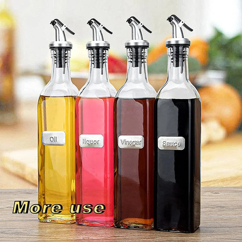 1 Pcs Oil Bottle Stopper Lock Plug Seal Leak-proof Food Grade Rubber Nozzle Sprayer Liquor Dispenser Wine Pourer Kitchen Bar Too