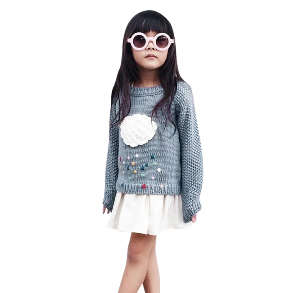 

ONTO-MATO Toddler Girls Kids Baby Cloud Sweater Knit Pullovers Warm Coat Outerwear Clothes Summer Roupa infantil#40
