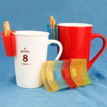 

4PCS/SET Tea Bags Cookies Biscuits Holders Racks Afternoon Tea Tools Portable Simple Hang on Mug Glass Cup Accessaries