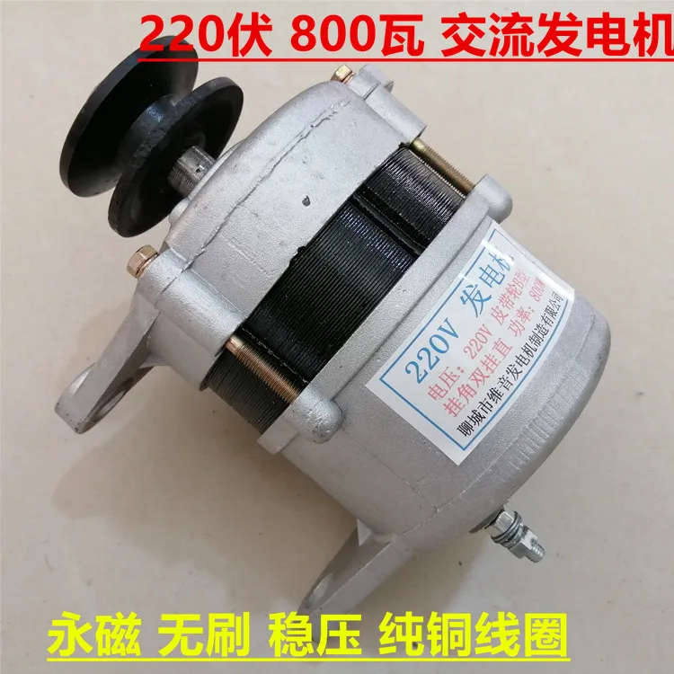 V шкивы 220v 1500w ватт мощная домашняя новая медная проволочная посылка с постоянным магнитом бесщеточный генератор переменного тока