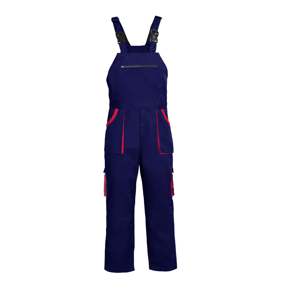 Bib Overalls Mens Work Clothing Plus Size Protective Coveralls Strap Jumpsuit Multi Pocket Uniform Sleeveless Cargo Pants Romper