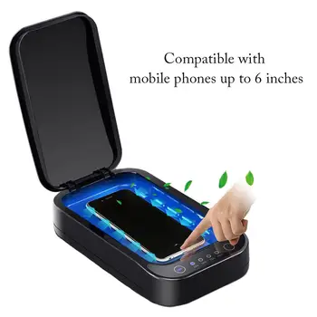 

Newest Multifunctional UV Mobile Phone Cleaner Cleaning Box With Wireless Charging Aromatherapy Function For Toothbrush Watch