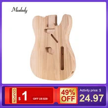 Muslady TL-T02 незавершенная электрогитара корпус DIY гитара Sycamore деревянный пустой корпус гитары для теле-стиля электрогитары запчасти
