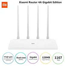 Xiaomi Mi маршрутизатор 4А гигабитная версия 100M 2,4 GHz 5GHz WiFi 16M rom 128MB DDR3 с высоким коэффициентом усиления 4 антенны приложение управление Сетевой удлинитель