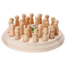 Новинка, детские деревянные шахматные палочки с памятью, развивающие игрушки для родителей и детей