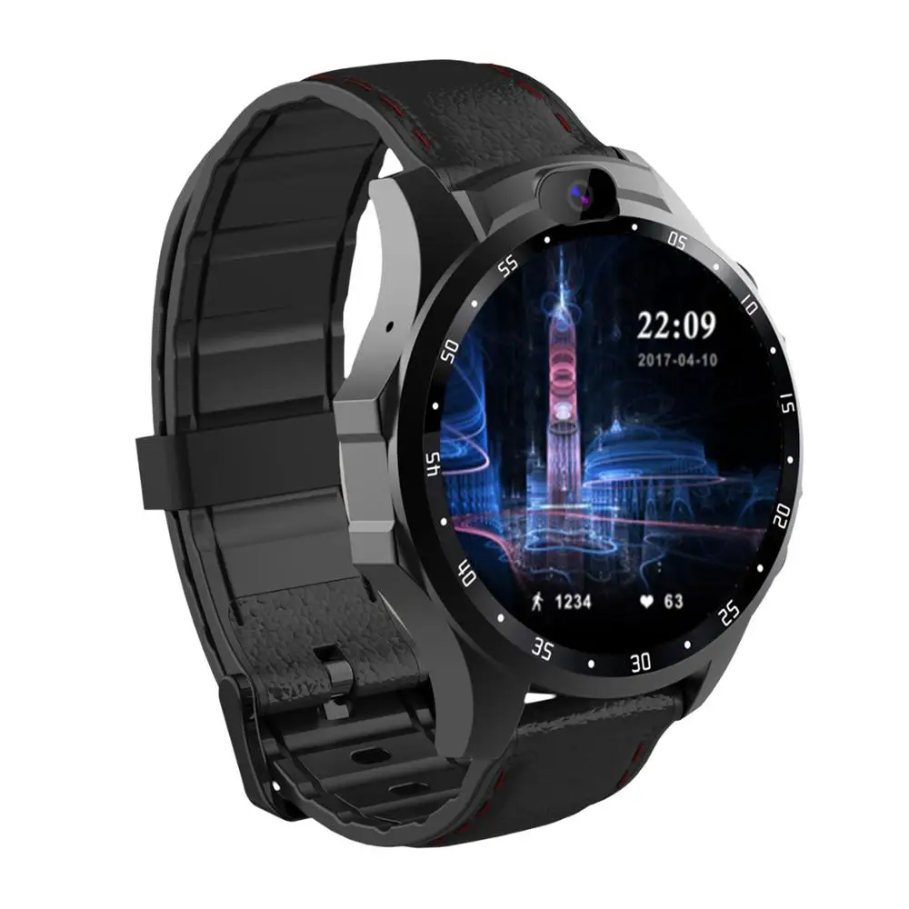 Черный MAAT X361 Pro 4G LTE Android 7,1 Смарт-часы 1,6 дюймов Большой экран круглый монитор сердечного ритма WiFi gps Sim карта 4G Смарт-часы телефон - Цвет: Черный